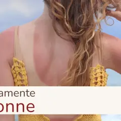 Sonnenbrand am Rücken einer Frau, die Medikamente einnimmt. Vorsicht bei Antibiotika und Sonne!