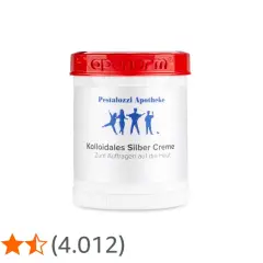Kühlende Kolloidales Silber Creme von Pestalozzi Apotheke, ideal zur Hautpflege.