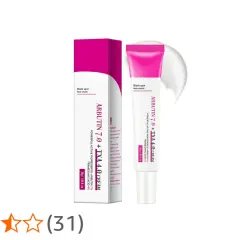 Creme gegen Pigmentflecken mit Arbutin und Tranexamsäure. Die Arbutin Wirkung hilft, dunkle Flecken aufzuhellen.