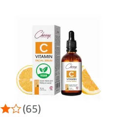 Veganes Vitamin C Serum von Cherry Cosmetics mit Aloe Vera & Ferulasäure. Natürliche Pflege für strahlende Haut.