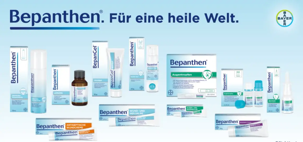 Bepanthen Produkte für Haut und Augen: So wirkt Bepanthen bei Wunden, Narben und trockenen Augen.