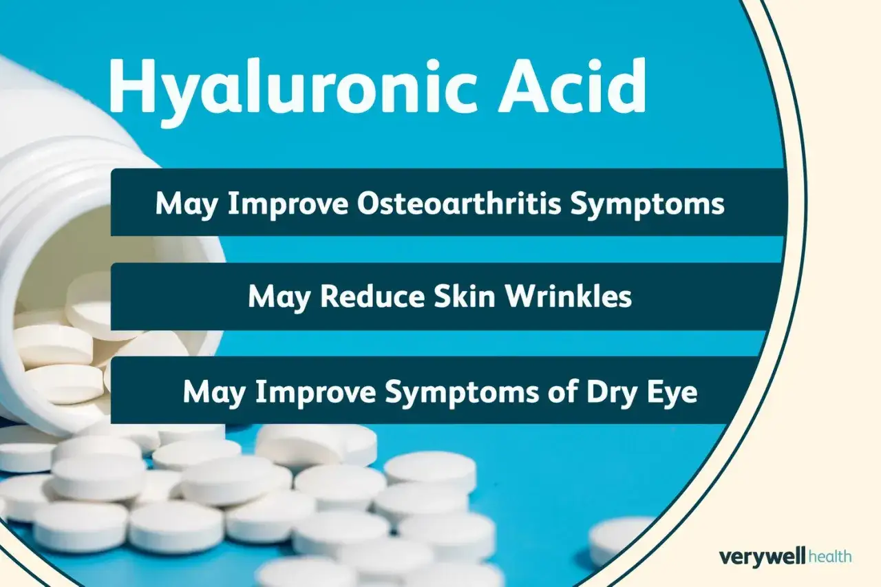 Hyaluronsäure, auch bekannt als Natriumhyaluronat, kann bei Arthrose, Falten und trockenen Augen helfen.
