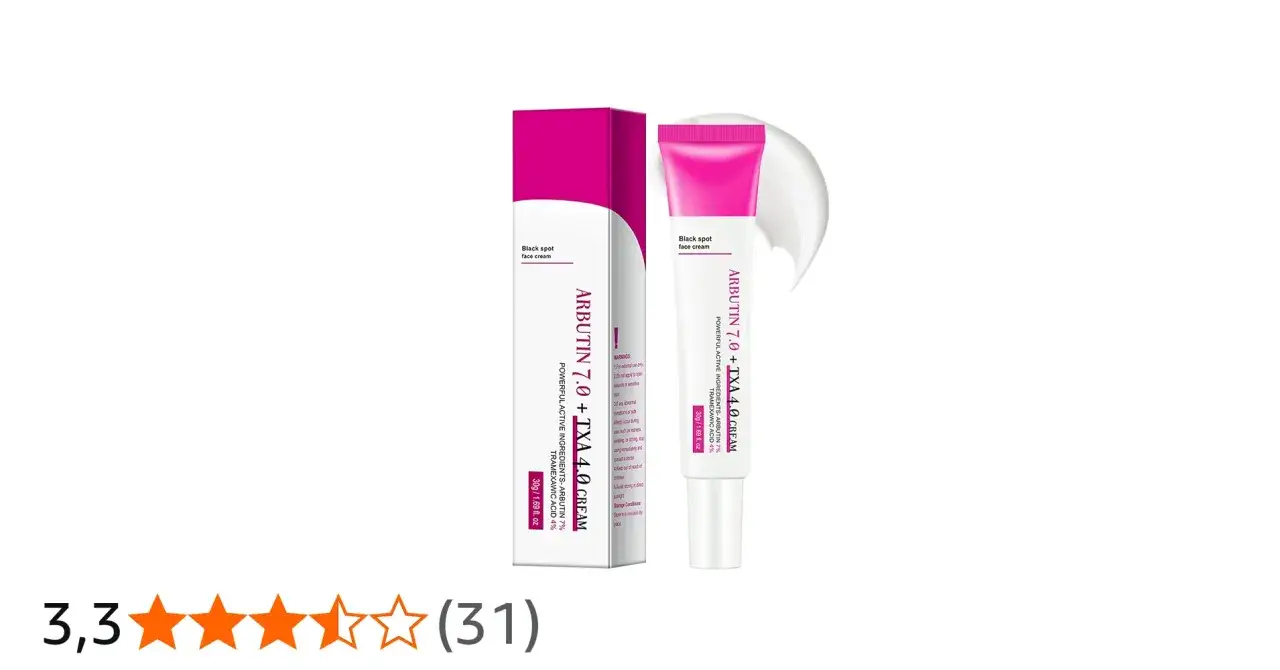 Arbutin 7.0 + TXA 4.0 Cream gegen Pigmentflecken. Die Arbutin Wirkung hilft, dunkle Flecken aufzuhellen.