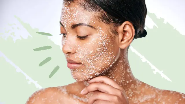 Mechanisches Peeling im Gesicht richtig anwenden